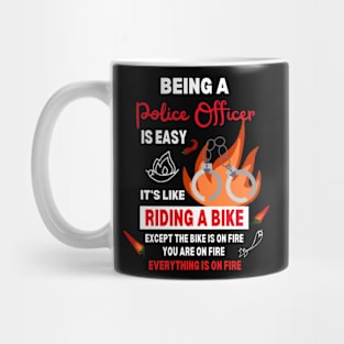 Being a Police Officer Funny Saying Quote Busy Police in Town Mug